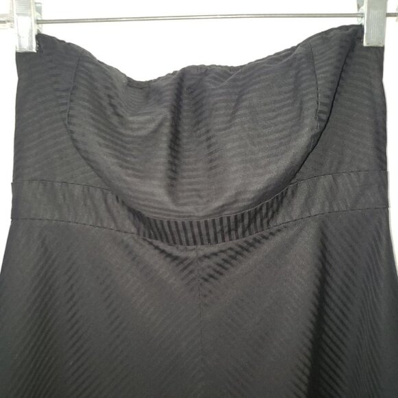 GAP Black strapless dress Women's Ladies empire cut wide bottom Size  6 - Picture 3 of 9